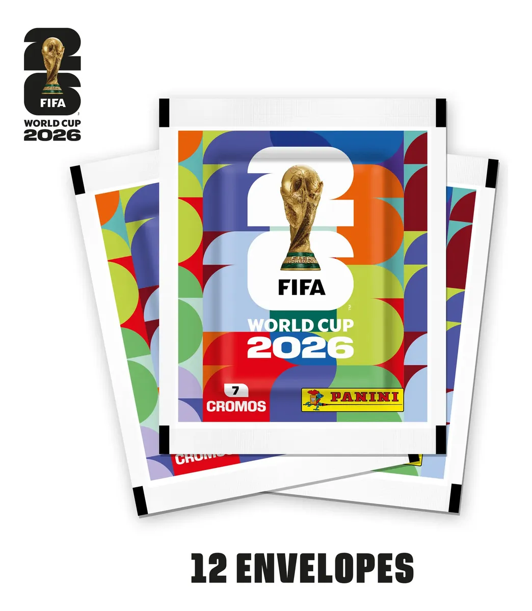 Kit 12 Envelopes com 84 figurinhas - Copa do Mundo 2026