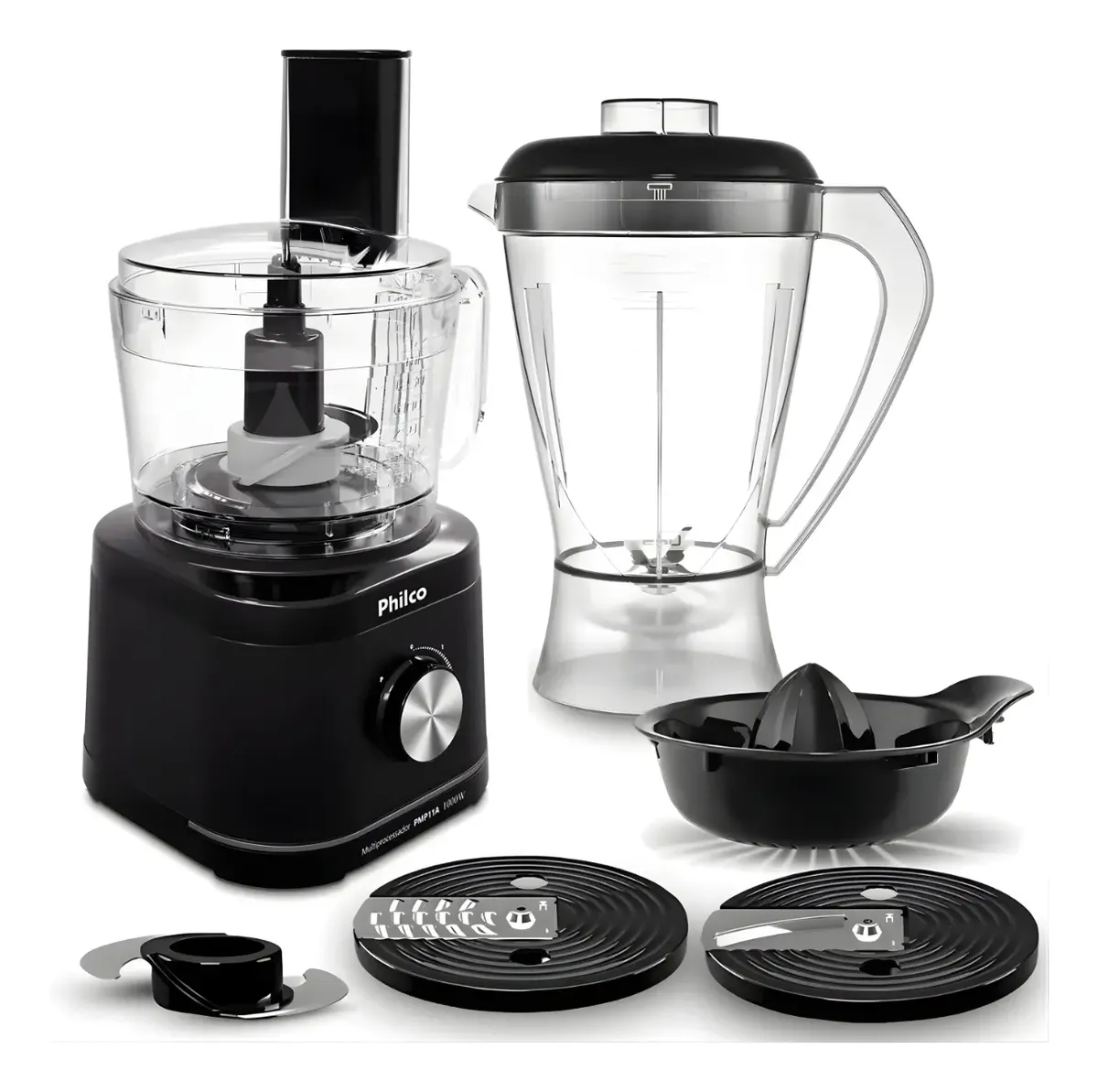 Multiprocessador 5 Em 1 1000w Philco Turbo Com Espremedor