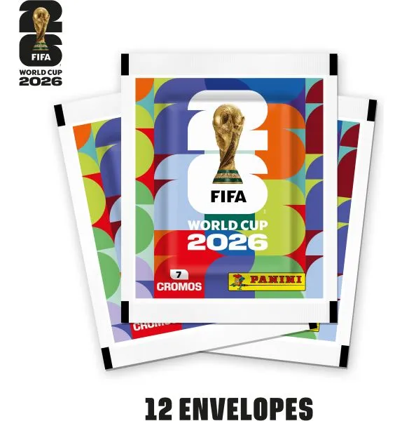 Kit Com 12 Envelopes De Figurinhas Copa 2026