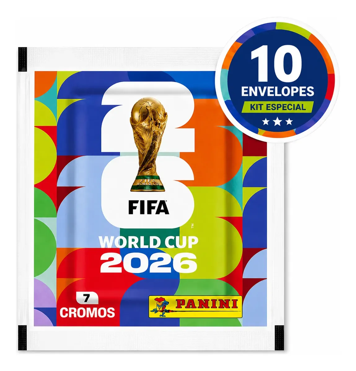 Kit 70 Figurinhas Copa Do Mundo 2026 10 Envelopes