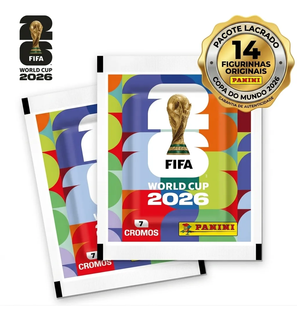 Kit Album Copa Do Mundo 2026 Com 14 Cromus Figurinhas
