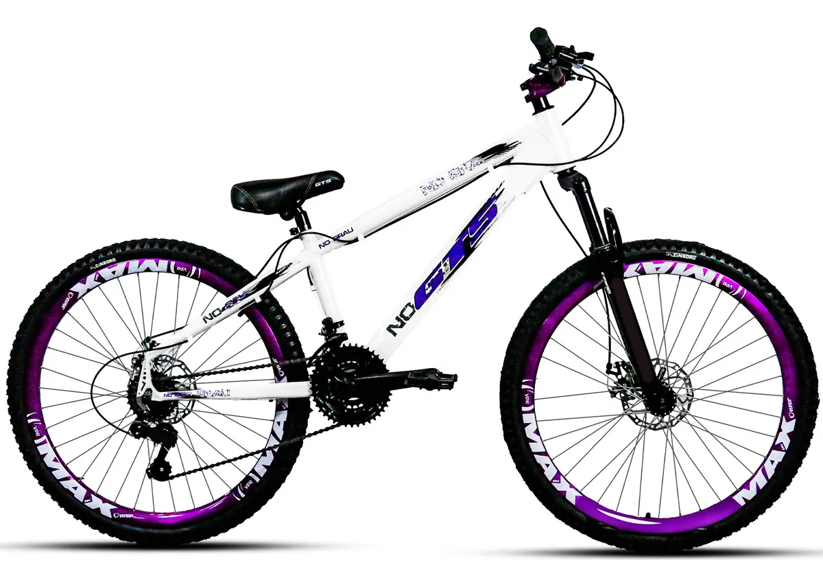 Bicicleta Mountain Bike GTS FEEL No Grau 26 Freeride 21v Shimano Alumínio