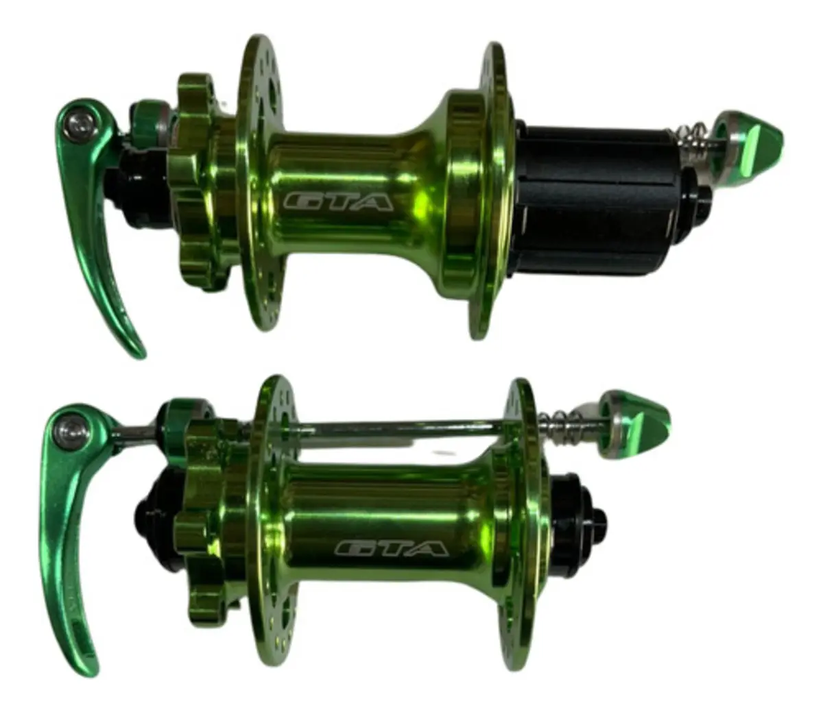 Cubo GTA Barulhento Cassete K7 36 Furos Dianteiro Traseiro MTB Verde