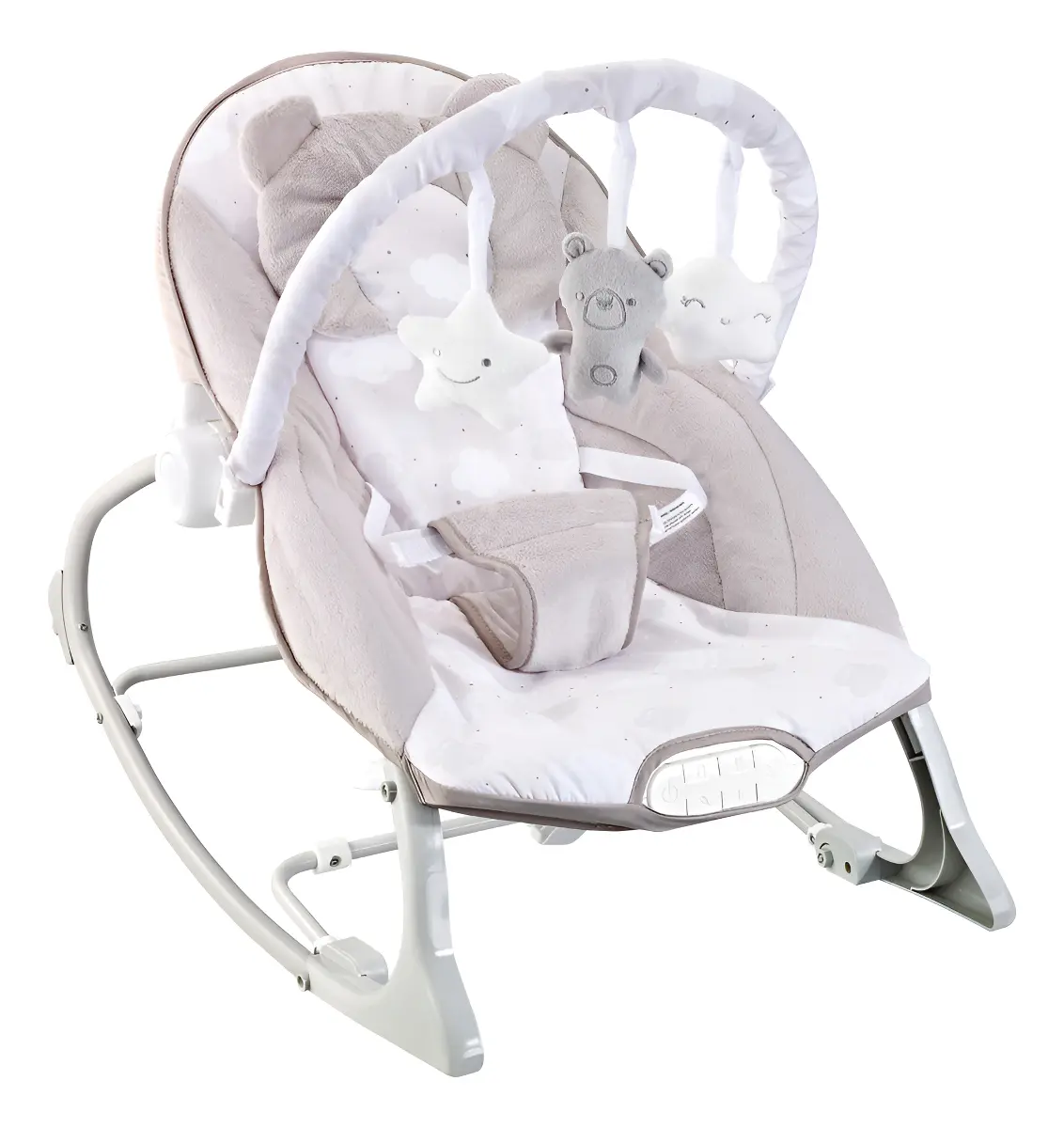 Cadeira de Descanso Bebê Musical Polar Bege 18kgs Maxi Baby