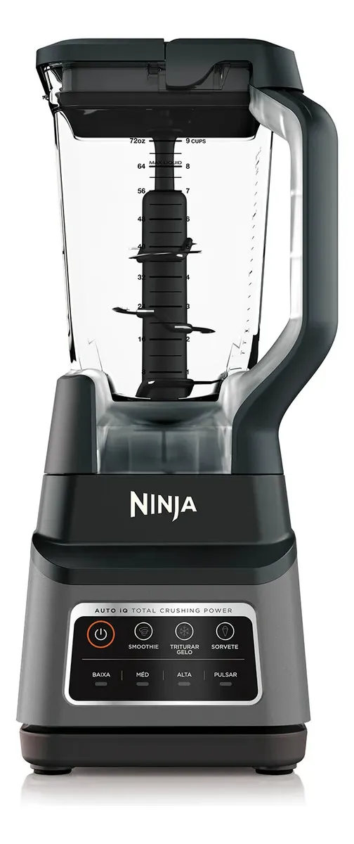 Liquidificador Standalone, Ninja, Tecnologia Total Crushing, 3 Programas Auto-iQ, Jarra Tritan de 2,1 L, 127 v