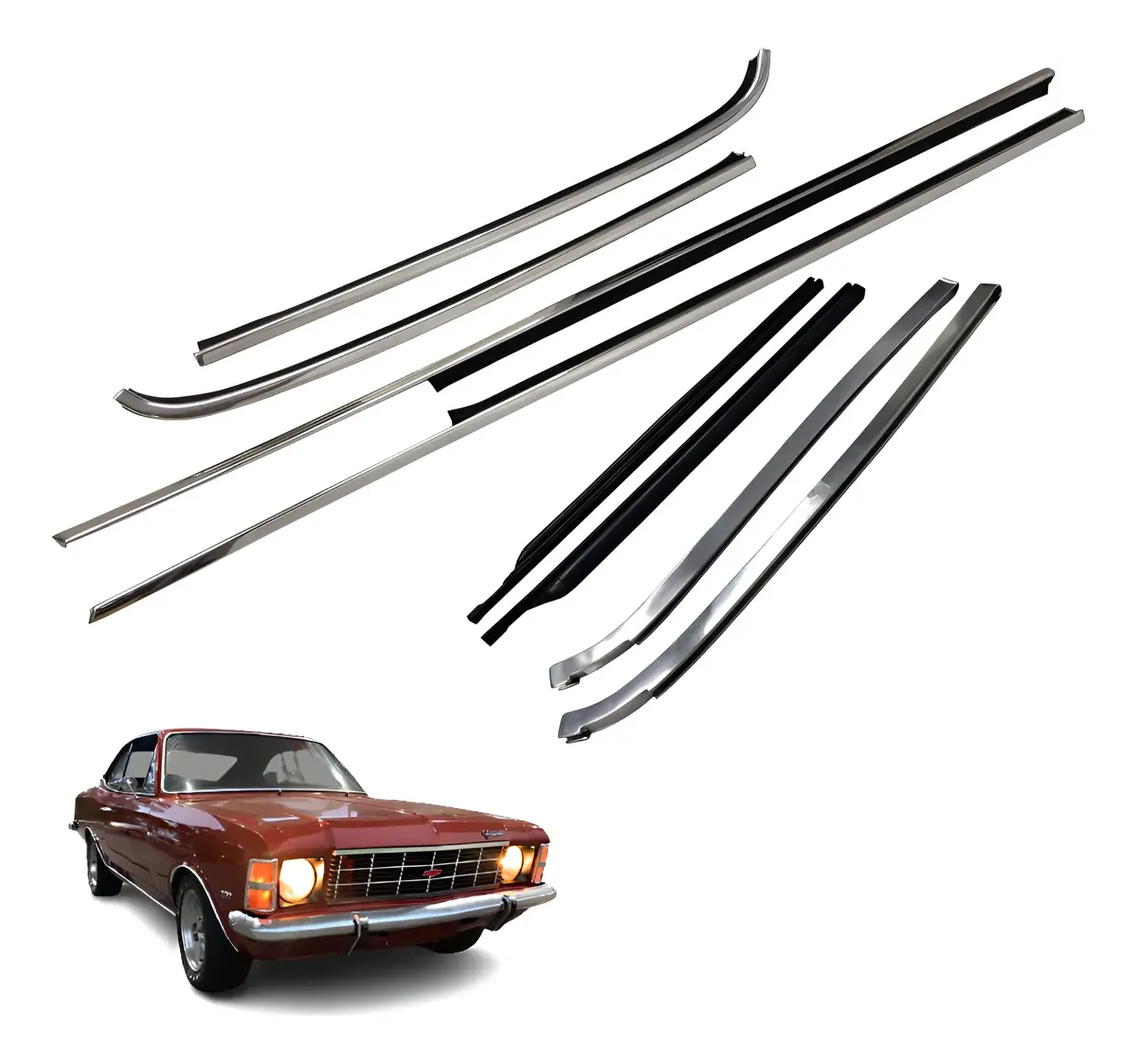 Kit Friso Pestanas Opala 1971 A 1988 + Entre Vidros Completo