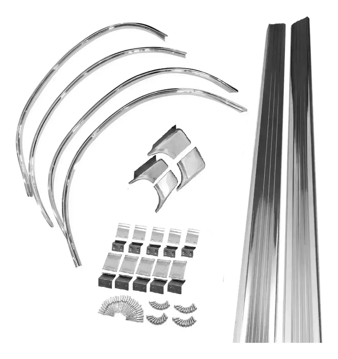 Friso Caixa Ar Opala + Vão Roda Opala + Kit Instalação Compl