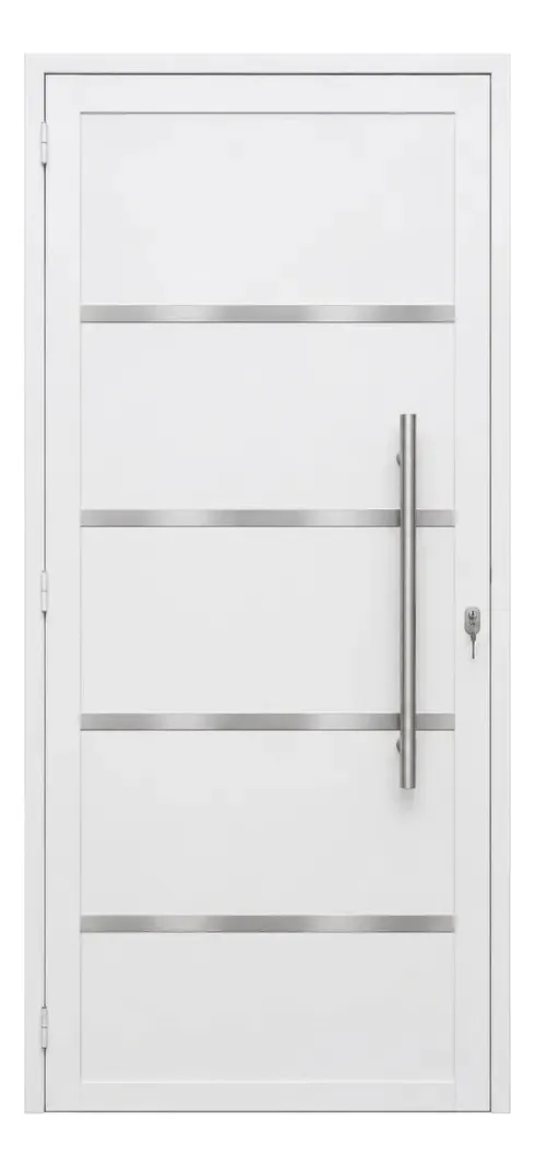 Porta Lambril C/puxador Frisada 2,10 X 0,90 Branco Direita