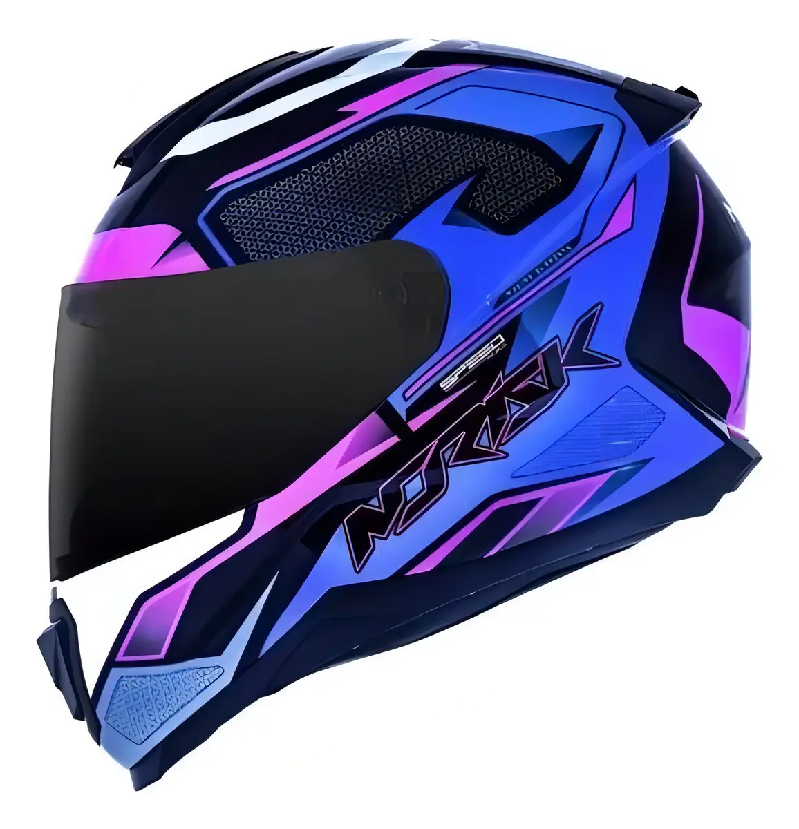 Capacete Norisk Razor SpeedMax Roxo Com Rosa Tamanho do capacete 58