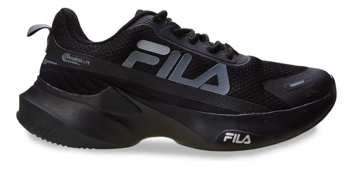 Tênis Masculino Progress Lite Fila Marinho/branco/oliva Liso 39 Br