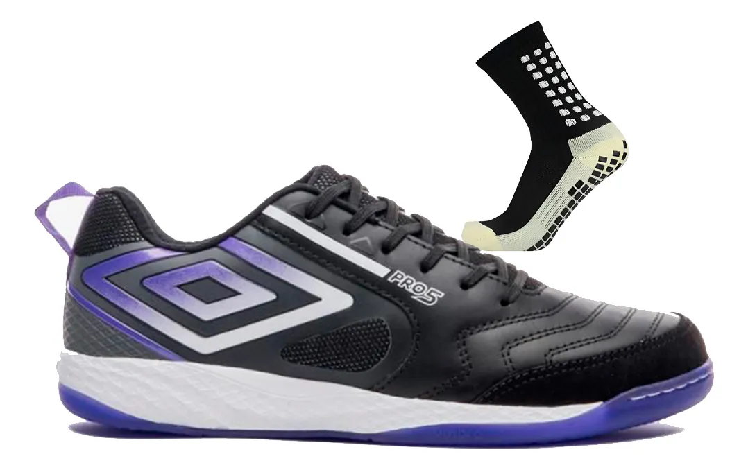 Chuteira Indoor Futsal Umbro Pro 5 Bump Couro Original Cores