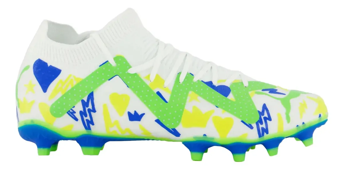 Chuteira Puma Future Match Neymar Njr Fg/ag Bdp Campo Branca